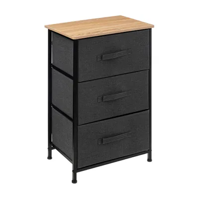 Image de Eazy Living Armoire à paniers 3 paniers Verdun Gris foncé