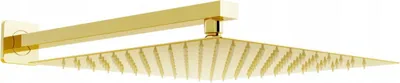 Produktbild von Mexen Slim Kopfbrause 25 x 25 cm mit Duscharm, Gold - 79125112-50