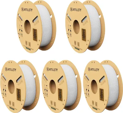 Produktbild von Artillery PLA 3D Drucker Filament 1.75mm 5KG Weiß - Hohe Präzision, Umweltfreundlich, Blasenfrei, Ideal für Modelle & Mechanische Teile
