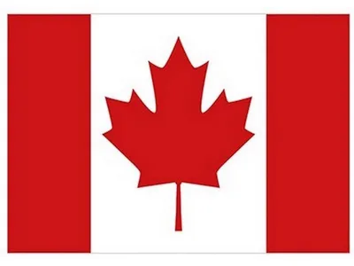 Image de Printwear - Drapeau, polyester, Canada LT2835 (150 cm x 90 cm) (rouge/blanc)