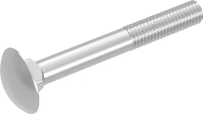 Produktbild von SECCARO Schlossschraube M5 x 40 mm, Edelstahl V2A VA A2, DIN 603 / ISO 8677, Flachrundkopf mit Vierkantansatz, Teilgewinde, 20 Stück