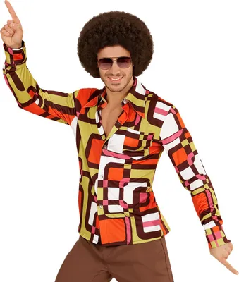 Produktbild von Herrenhemd Groovy 70s tubes S/M