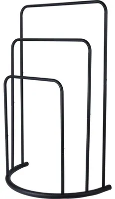 Produktbild von Badetuchhalter - schwarz - 75 cm - Metall - Badhalter