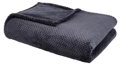 Obrázok produktu pre Teplá deka so vzorom, čierna, 150 x 200 cm