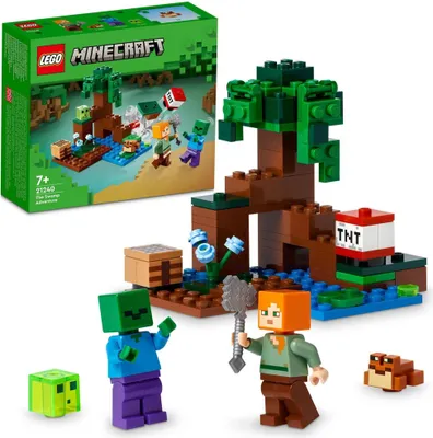Obrázok produktu pre Stavebnica LEGO Minecraft 21240 Dobrodružstvo v mo?iaroch (65 dielikov)