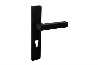 Produktbild von Lavuzo Türgriffe Viterbo Schwarz mit rechteckigem Schild PC72 - Pro Set