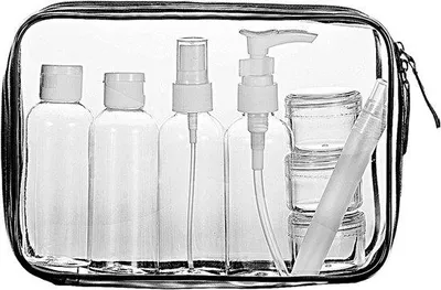 Image de Trousse de maquillage étanche avec 8 pochettes de voyage