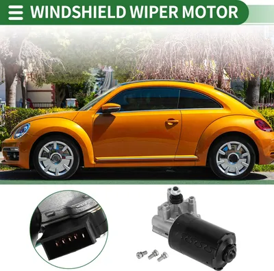 Image de Moteur D'Essuie-Glace De Pare-Brise De Voiture Pour Volkswagen Beetle 98-10 Pour Golf 91-01 Pour Jetta 93-01 Pour Passat No.1C1955113B/1Hm955113C/535955119A 5 Broches