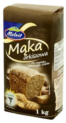 Zdjęcie produktu dla Mąka Orkiszowa Typ 1400 Melvit 1 kg