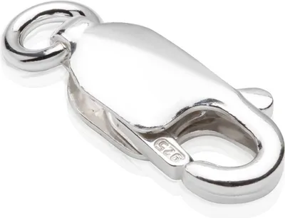 Produktbild von 1 x Karabinerverschluss 8,3x6,4mm 925 Sterlingsilber Zubehör Silberkette Schmuck
