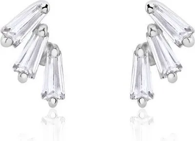 Produktbild von Sterlingsilber Ohrstecker für Damen mit Zirkonia von Unique