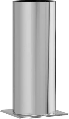 Zdjęcie produktu dla vidaXL Przedłużenie głowicy kominka srebrne 31 x 31 x 50 cm stal nierdzewna
