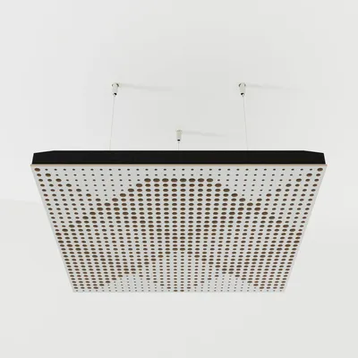 Immagine prodotto di Set di 4 pannelli acustici WILDS in velluto, 50x50x5 cm, bianco/beige