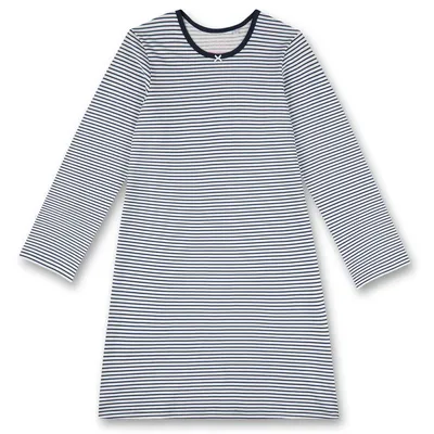 Produktbild von Sanetta Mädchen-Nachthemd langarm blau geringelt 176