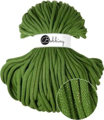 Produktbild von Bobbiny Jumbo 9 mm 100 m Shiny Moss Green Schnur