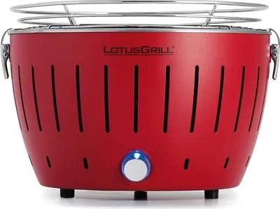 Produktbild von LotusGrill S Small Kompakt Starter-Set Feuerrot Holzkohlegrill 5 tlg