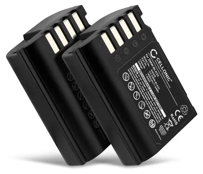 Image de CELLONIC 2x Batterie pour Appareil photo Compatible avec Panasonic Lumix GH5, Lumix G9, Lumix GH5S, DMW-BLK22 - (1600mAh, 7.4V)