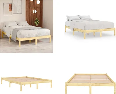 Produktbild von vidaXL Massivholzbett 180x200 cm - Bettrahmen - Bettrahmen - Bett - Betten