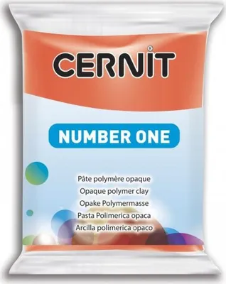 Produktbild von Cernit Polymer Clay N°1 Polymer-Ton Poppy Red 56 g