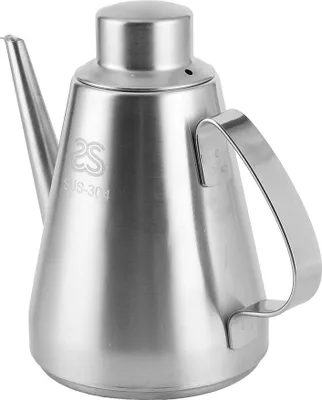 Obrázek produktu pro Olejová konvice, láhev, nádoba na skladování z nerezové oceli s víkem, 18 oz (cca 460 ml)