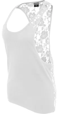 Productafbeelding van Urban Classics Dames - BLOEMENBEKLEDE LOSSE TANKTOP - wit - maat S