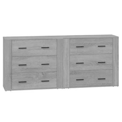 Produktbild von Sideboards 2 Stk. Grau Sonoma Holzwerkstoff