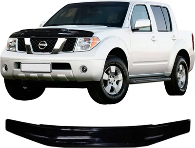Produktbild von SCOUTT | Motorhaube Windabweiser Insekten Steinschlagschutz Für Nissan Navara 2005-2015, Aerodynamisch, Einfache Montage, Getönt, Spezielle Halterungen Für Die Haube (Ohne Bohren)