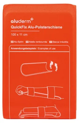 Produktbild von QuickFix-Alu-Polsterschiene groß 100 x 11 cm | Packung (1 Stück)