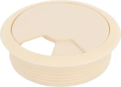 Produktbild von 2er Pack Kabeldurchführung ø 60mm Kabelöffnung Kabeldurchlass Kabeldose creme
