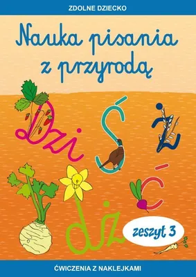Productafbeelding van Nauka pisania z przyrodą Zeszyt 3 Ćwiczenia z naklejkami