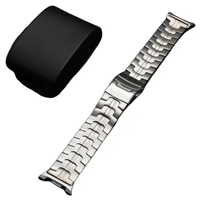 Image de Bracelet de montre, en acier inoxydable, compatible avec de nombreux modèles, couleur argent, compatible avec le Galaxy 8 Classic