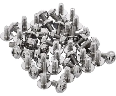 Produktbild von InLine Schraubenset, für Laufwerke, 50-teilig, Metall, Silber