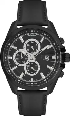Produktbild von Herrenuhr LEE COOPER LC07054.661 in Schwarz, ein modisches Geschenk.