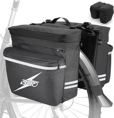Obrázok produktu pre Dvojitá taška na bicykel, vodotesná, na nosič, pre elektrobicykle