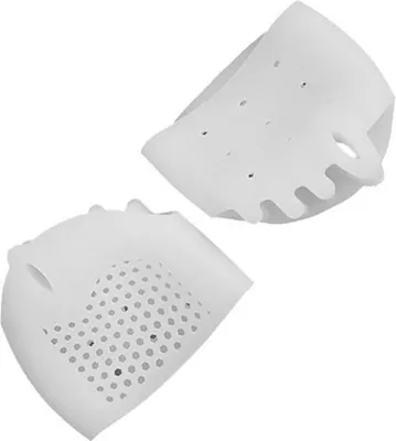 Image de Protège-orteils en silicone 2 pièces - blanc