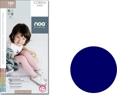 Produktbild von Mikrofaserstrumpfhose für Kleinkinder 120 den Cosmos blue 116-122