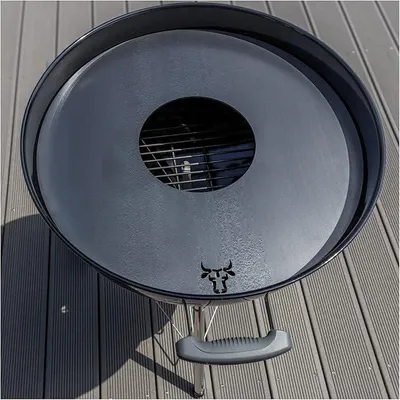 Produktbild von Grillring | Grillplatte | Feuerplatte | Plancha | BBQ-Platte passend für Weber, Größe:47er Kugelgrill (? 45cm)