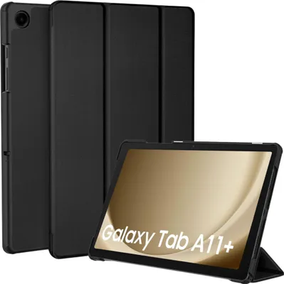 Produktbild von Hülle für Samsung Galaxy Tab A11 PLUS - Schwarzes Gehäuse mit umfassendem Mehrpositionsschutz Phonillico®