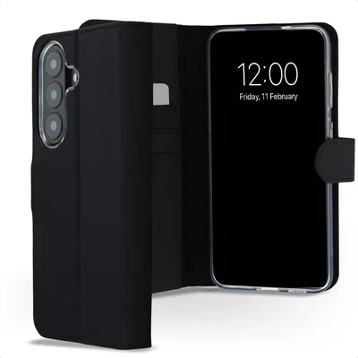 Produktbild von Accezz Wallet Schutzhülle im Buchformat für das Samsung Galaxy S26 FE - Schwarz