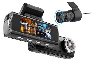 Obrázok produktu pre Dashcam – 4K Ultra HD s GPS a Wi-Fi – Predná a zadná kamera – Nočné videnie – Parkovací režim