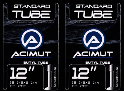 Produktbild von 2x Acimut Schlauch Fahrradschlauch 12 Zoll AV Autoventil 47/62-203 Schrader