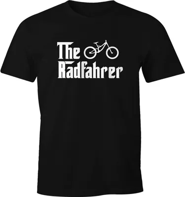 Produktbild von Herren T-Shirt The Radfahrer Downhill Fahrrad Biker Mountainbike Fun-Shirt Moonworks® schwarz XXL