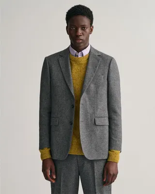Produktbild von Gant Herringbone Blazer Grau 60 Mann Grau 60