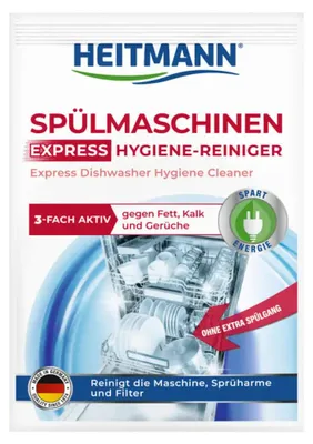 Obrázek produktu pro Heitmann Express Hygienický čistič myčky nádobí 30 g 1 balení
