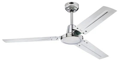 Obrázek produktu pro Stropní ventilátor Industrial 122 cm chrom s nástěnným vypínačem