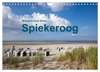 Produktbild von Spiekeroog - Momente einer Reise (Wandkalender 2027 DIN A4 quer), CALVENDO Monatskalender