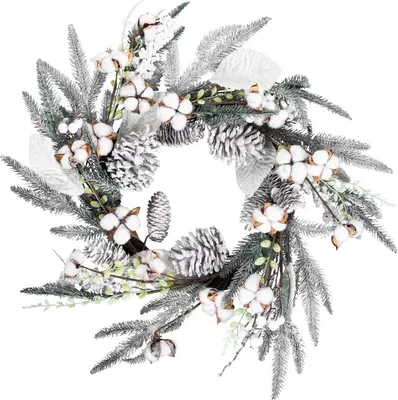 Immagine prodotto di Ghirlanda MagicHome Natale, con rametti innevati, 60x60x14 cm