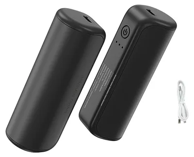 Obrázek produktu pro Elektrický ohřívač rukou 2 v 1, 3 stupně nastavení teploty, 6000 mAh, přenosný dobíjecí ohřívač rukou, černý