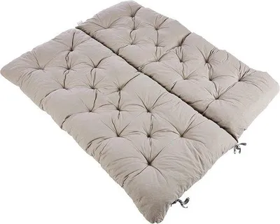 Imagen del producto de Cojín beige con soporte lumbar para sofá de dos plazas, cómodo asiento. Unidad individual