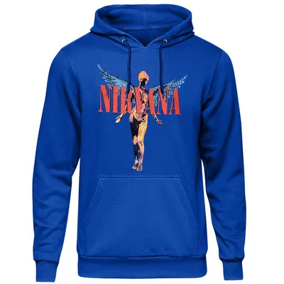 Produktbild von Nirvana Uni Pullover Hoodie: Angelic, Small, Blue